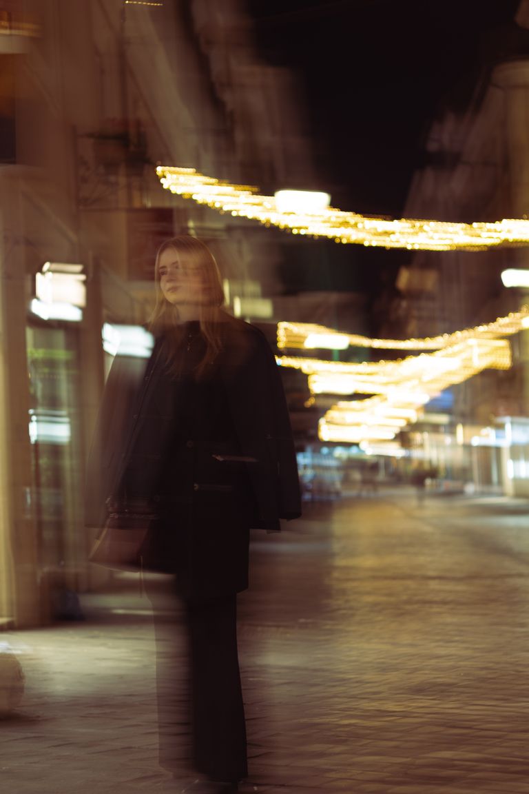 Nighttime portrait